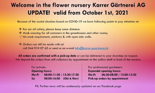 October 2021 Update COVID